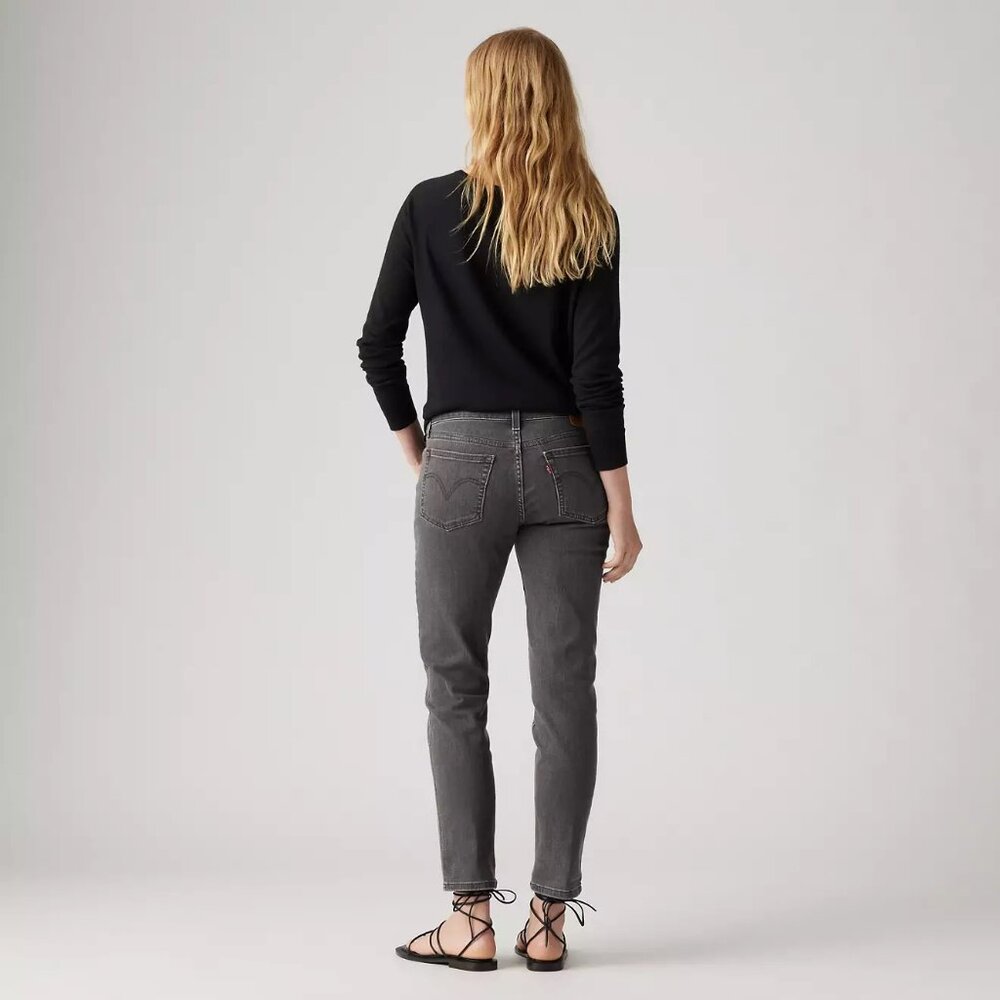 Levi's Mid Rise Women's Boyfriend Jeans, 30x27, black - Picture 3 of 5
